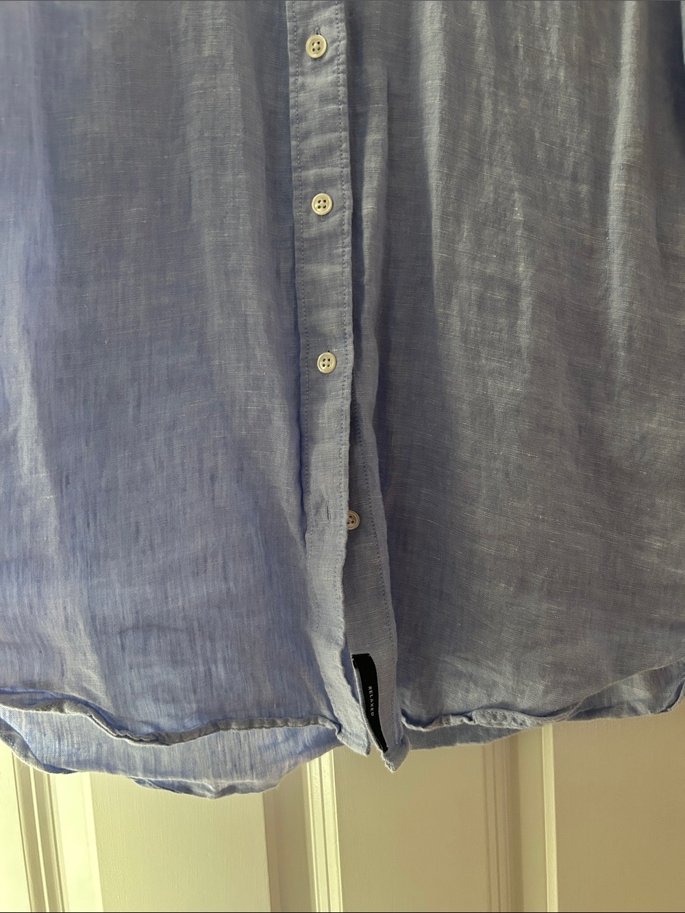 J. Crew Baird McNutt Irish Linen Button-Up Shirt - Light Blue - Picture 3 of 5